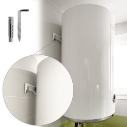 Kit Sanitario Alcayata Con Taco Ø 14 x 70 mm, Fijación Calentadores / Termos De Agua