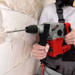 Martillo Demoledor Perforador SDS PLUS 1,500 Watt, Con Accesorios y Maletin, 4,000 IPM 6 Julios,