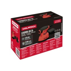 Lijadora Wolfpack Delta 220 Watt, Lijadora Mouse Multifunción, Decapado, Lijado, Eliminar Oxido, etc,