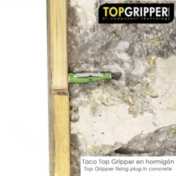 Blister Tacos Topgripper Bimaterial Con Tornillos Ø 5 mm, 50 Piezas Taco Anclaje Universal, Taco Hormigon, Taco Pladur,