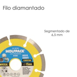 Disco Diamante 115 mm, General Obra Segmentado Sinterizado