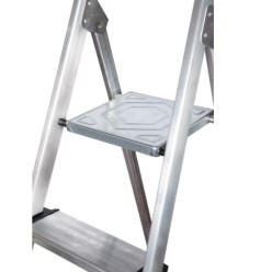 Escalera Doméstica Aluminio Profesional 5 Peldaños 12 cm Grosor,