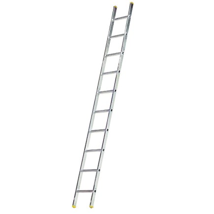 Escalera Aluminio 1 Tramo, 10 Peldaños, Antideslizante, Resistente,