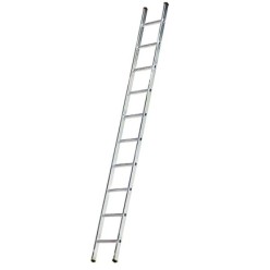 Escalera Aluminio 1 Tramo, 14 Peldaños, Antideslizante, Resistente,