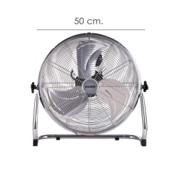 Ventilador Maurer De Suelo Ø 50 cm, Alta Velocidad 3 Velocidades, Inclinable, Motor Aluminio y Cobre, 150 Watt