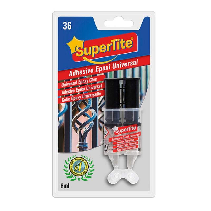 Pegamento Epoxi 2 Componentes (6 Ml,) Pegamento Metal, Cristal, Espejos, Plásticos, Mármol, Embarcaciones, Madera, Piel, Etc