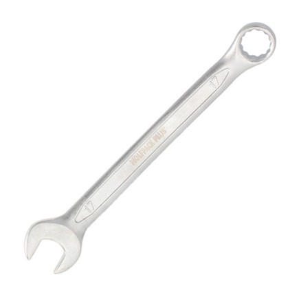 Llave Combinada Plus 17x17 Acero Cromo Vanadio DIN 3113, Llave Doble Boca, Llave Fija, Llave Estrella