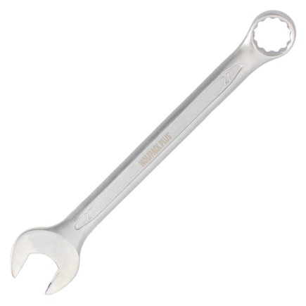 Llave Combinada Plus 27x27 Acero Cromo Vanadio DIN 3113, Llave Doble Boca, Llave Fija, Llave Estrella