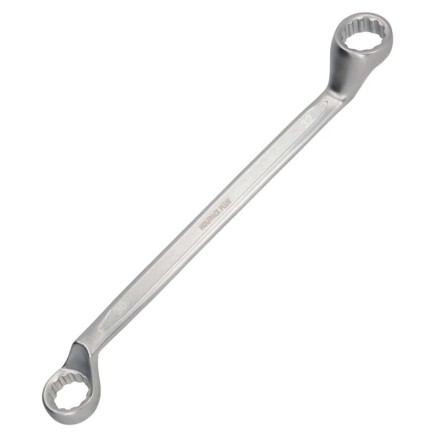 Llave Estrella Acodada Plus Acero Cromo Vanadio 30x32 DIN 838, Llave Doble Boca Acodada, Llave Fija Estrella Acodada