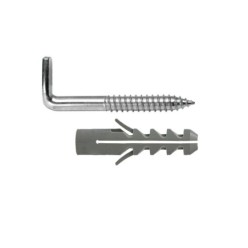 Kit Sanitario Alcayata Con Taco Expansión Ø 14 x 70 mm, Fijación Calentadores / Termos De Agua