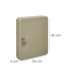 Armario De Seguridad Para Llaves Para 45  Llaves, Armario Seguridad Llaves, Armario Llavero, 6x24x30 cm,