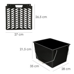 Cubeta Pintura 15 Litros Con Rejilla, Fabricado en Plastico, Cubeta Pintor, Cubo Pintura, Cubo Pintura con Rodillo,