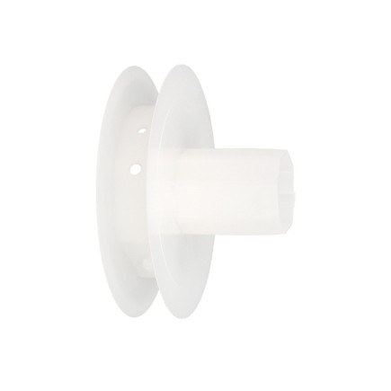 Disco Plastico Compacto Para Persianas, Rodamieto 120x40 mm, Para cintas hasta 20 mm,