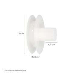 Disco Plastico Compacto Para Persianas, Rodamieto 120x40 mm, Para cintas hasta 20 mm,