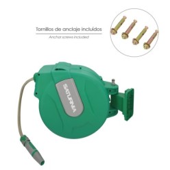 Enrollador Automatico Manguera Para Jardin, Recogedor Manguera Automatico, Porta Mangueras Jardin Manguera De 20 Metros