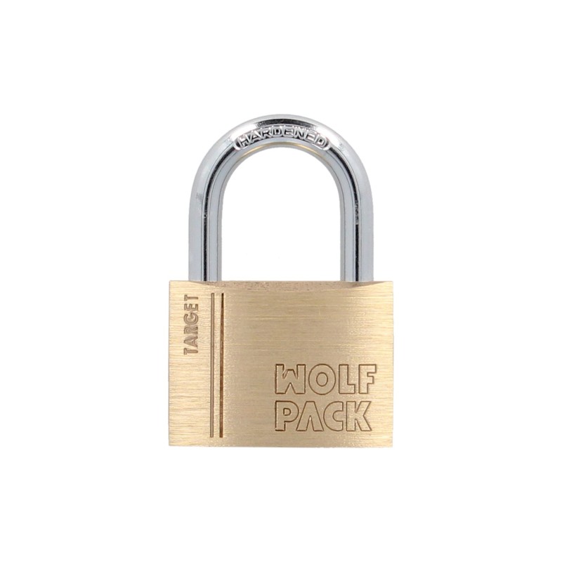 Candado Laton Arco Normal 50 mm, Serie Target, Arco Endurecido, Candado Maletas, Candado Taquillas, Candado Puertas