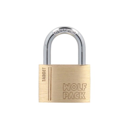 Candado Laton Arco Normal 50 mm, Serie Target, Arco Endurecido, Candado Maletas, Candado Taquillas, Candado Puertas