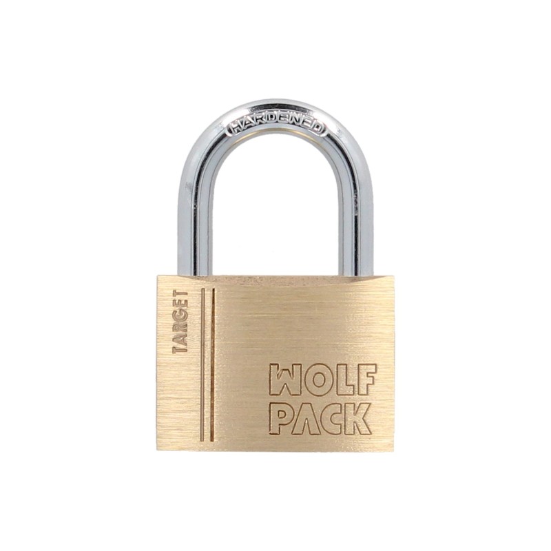 Candado Laton Arco Normal 60 mm, Serie Target, Arco Endurecido, Candado Maletas, Candado Taquillas, Candado Puertas