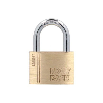 Candado Laton Arco Normal 60 mm, Serie Target, Arco Endurecido, Candado Maletas, Candado Taquillas, Candado Puertas