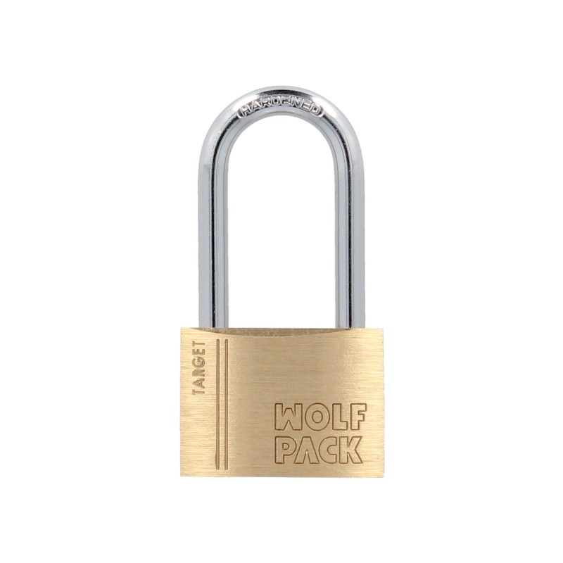 Candado Laton Arco Largo 40 mm, Arco Endurecido, Candado Maletas, Candado Taquillas, Candado Puertas