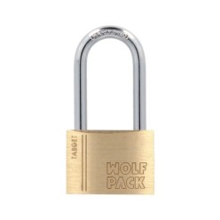 Candado Laton Arco Largo 50 mm, Arco Endurecido, Candado Maletas, Candado Taquillas, Candado Puertas