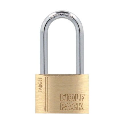 Candado Laton Arco Largo 60 mm, Arco Endurecido, Candado Maletas, Candado Taquillas, Candado Puertas