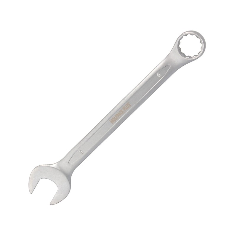 Llave Combinada Plus 6x6 Acero Cromo Vanadio DIN 3113, Llave Doble Boca, Llave Fija, Llave Estrella