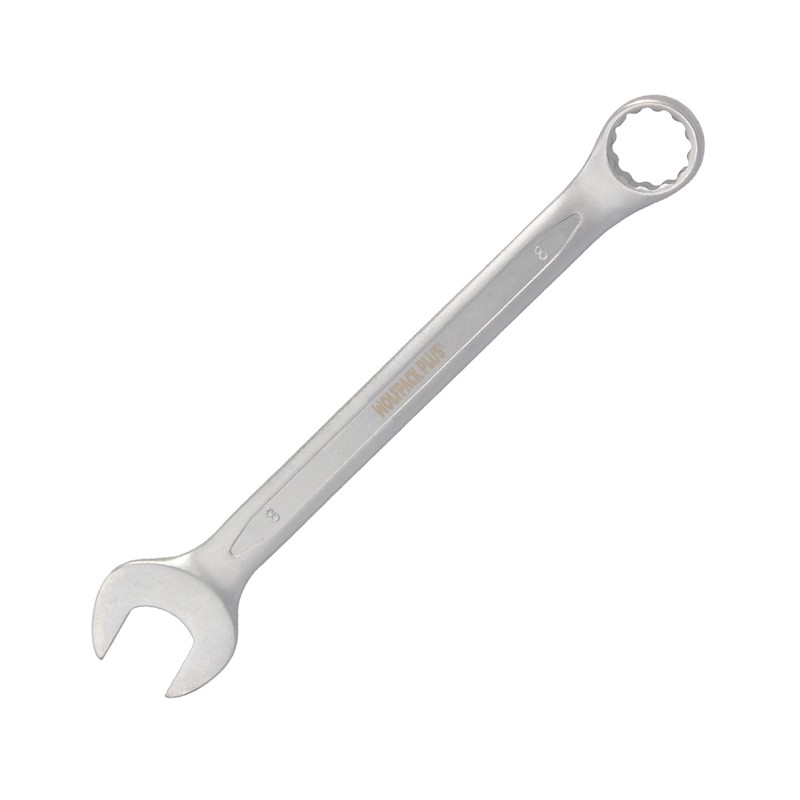 Llave Combinada Plus 8x8 Acero Cromo Vanadio DIN 3113, Llave Doble Boca, Llave Fija, Llave Estrella