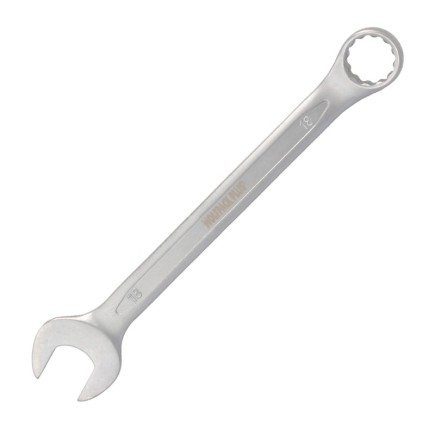 Llave Combinada Plus 18x18 Acero Cromo Vanadio DIN 3113, Llave Doble Boca, Llave Fija, Llave Estrella