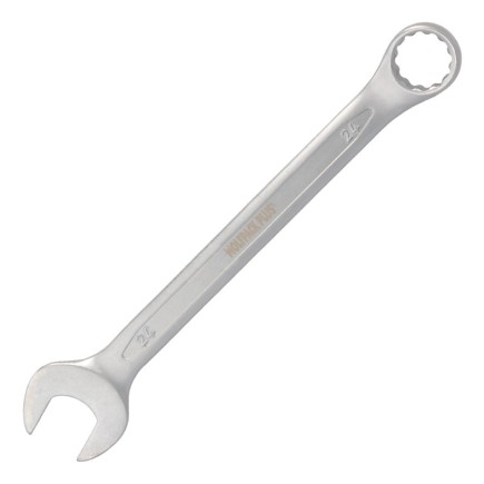 Llave Combinada Plus 24x24 Acero Cromo Vanadio DIN 3113, Llave Doble Boca, Llave Fija, Llave Estrella