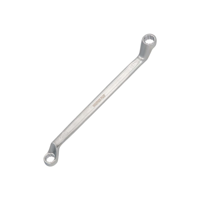 Llave Estrella Acodada Plus Acero Cromo Vanadio 10x11 DIN 838, Llave Doble Boca Acodada, Llave Fija Estrella Acodada