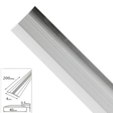 Tapajuntas Adhesivo Para Moquetas Metal Plata 200,0 cm,