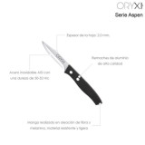 Cuchillo Aspen Mondador Hoja Acero Inoxidable 8 cm, Negro al por Mayor | Almacén de Ferretería