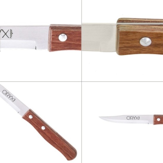 Cuchillo Montana Patatero Hoja Acero Inoxidable 9 cm, Mango madera (Blister 3 piezas) al por Mayor | Almacén de Ferretería