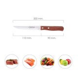 Cuchillo Montana Multiusos Hoja Lisa Acero Inoxidable 11 cm, Mango Madera (Blister 3 piezas) al por Mayor | Almacén de Ferreterí