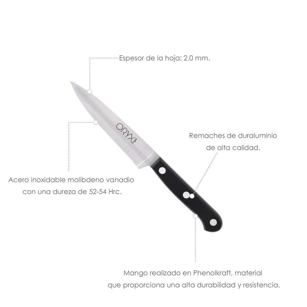 Cuchillo Grenoble Patatero Puntilla Hoja Acero Inoxidable 11 cm, Negro al por Mayor | Almacén de Ferretería