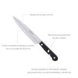 Cuchillo Grenoble Cocina Hoja Acero Inoxidable 13 cm, Negro al por Mayor | Almacén de Ferretería