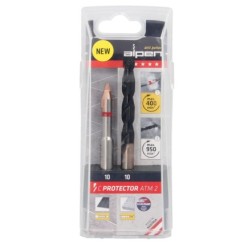 Broca Alpen Materiales Porcelanicos Muy Duros Ø 10 mm, Kit 2 brocas, Sin Refrigeración,