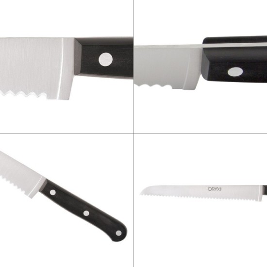 Cuchillo Grenoble Panero Hoja Acero Inoxidable 20 cm, Negro al por Mayor | Almacén de Ferretería