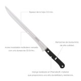 Cuchillo Grenoble Jamonero Hoja Acero Inoxidable 25 cm, Negro al por Mayor | Almacén de Ferretería