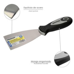 Espatula Mango Gummy Grip Hoja 60 mm, Espatula Yeso, Espatula Pintor, Espatula Masillas, Espatula Pladur, etc,