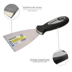 Espatula Mango Gummy Grip Hoja 80 mm, Espatula Yeso, Espatula Pintor, Espatula Masillas, Espatula Pladur, etc,