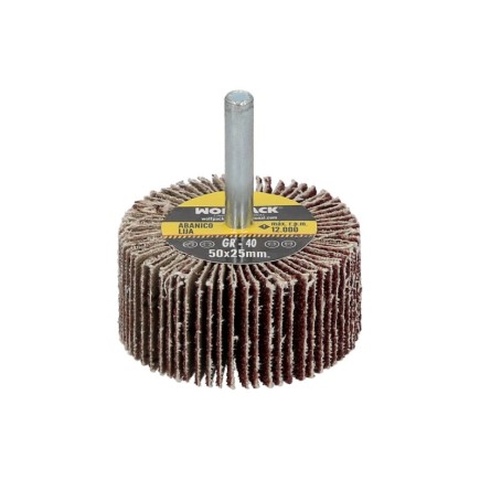 Abanico Lija Grano 40 Medida Ø 50 x 25 mm, Disco Abrasivo Laminas, Ruedas Mil Hojas, Ruedas Abrasivas,Lijado,Desbaste,Pulir