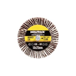 Abanico Lija Grano 40 Medida Ø 50 x 25 mm, Disco Abrasivo Laminas, Ruedas Mil Hojas, Ruedas Abrasivas,Lijado,Desbaste,Pulir