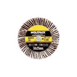 Abanico Lija Grano 120 Medida Ø 50 x 25 mm, Disco Abrasivo Laminas, Ruedas Mil Hojas, Ruedas Abrasivas,Lijado,Desbaste,Pulir