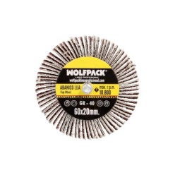 Abanico Lija Grano 40 Medida Ø 60 x 20 mm, Disco Abrasivo Laminas, Ruedas Mil Hojas, Ruedas Abrasivas,Lijado,Desbaste,Pulir