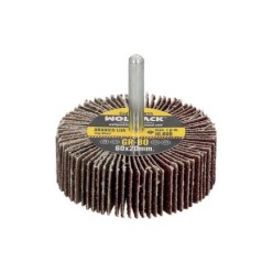 Abanico Lija Grano 80 Medida Ø 60 x 20 mm, Disco Abrasivo Laminas, Ruedas Mil Hojas, Ruedas Abrasivas,Lijado,Desbaste,Pulir