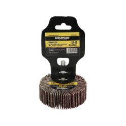 Abanico Lija Grano 80 Medida Ø 60 x 20 mm, Disco Abrasivo Laminas, Ruedas Mil Hojas, Ruedas Abrasivas,Lijado,Desbaste,Pulir