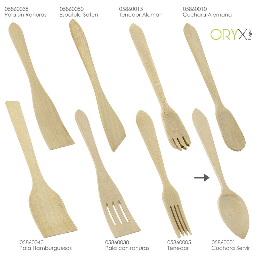 Cuchara Servir Cocina Madera Oryx 30 cm, al por Mayor | Almacén de Ferretería