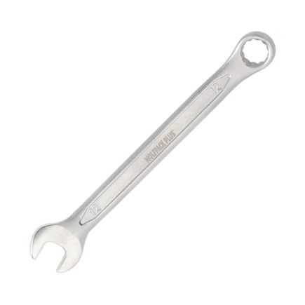 Llave Combinada Plus 12x12 Acero Cromo Vanadio DIN 3113, Llave Doble Boca, Llave Fija, Llave Estrella